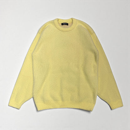 Crew neck Knitted sweater short mohair