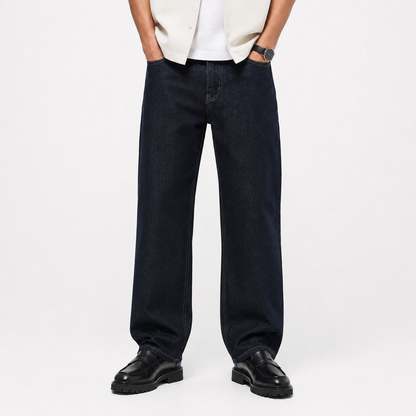 Vintage Straight Fit raw jeans