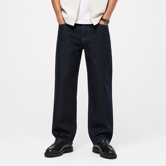 Vintage Straight Fit raw jeans
