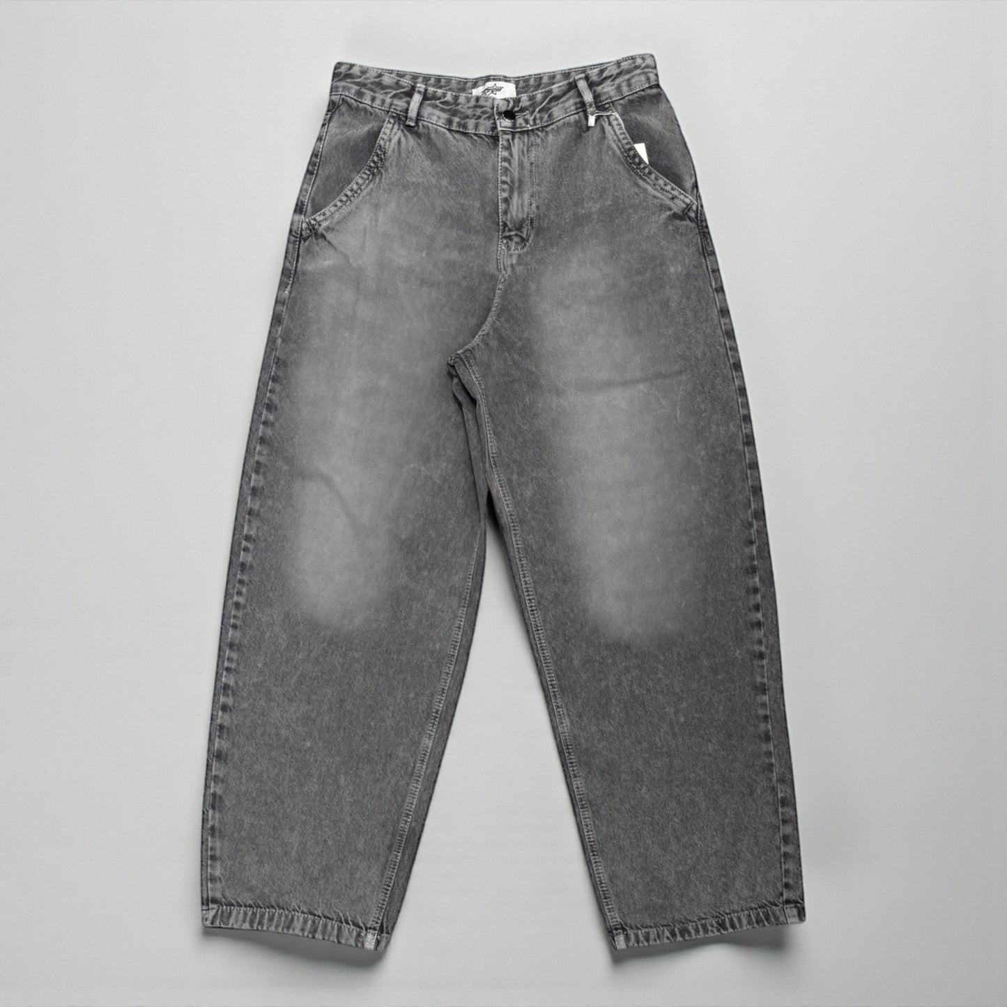 Ballon jeans in gray washed