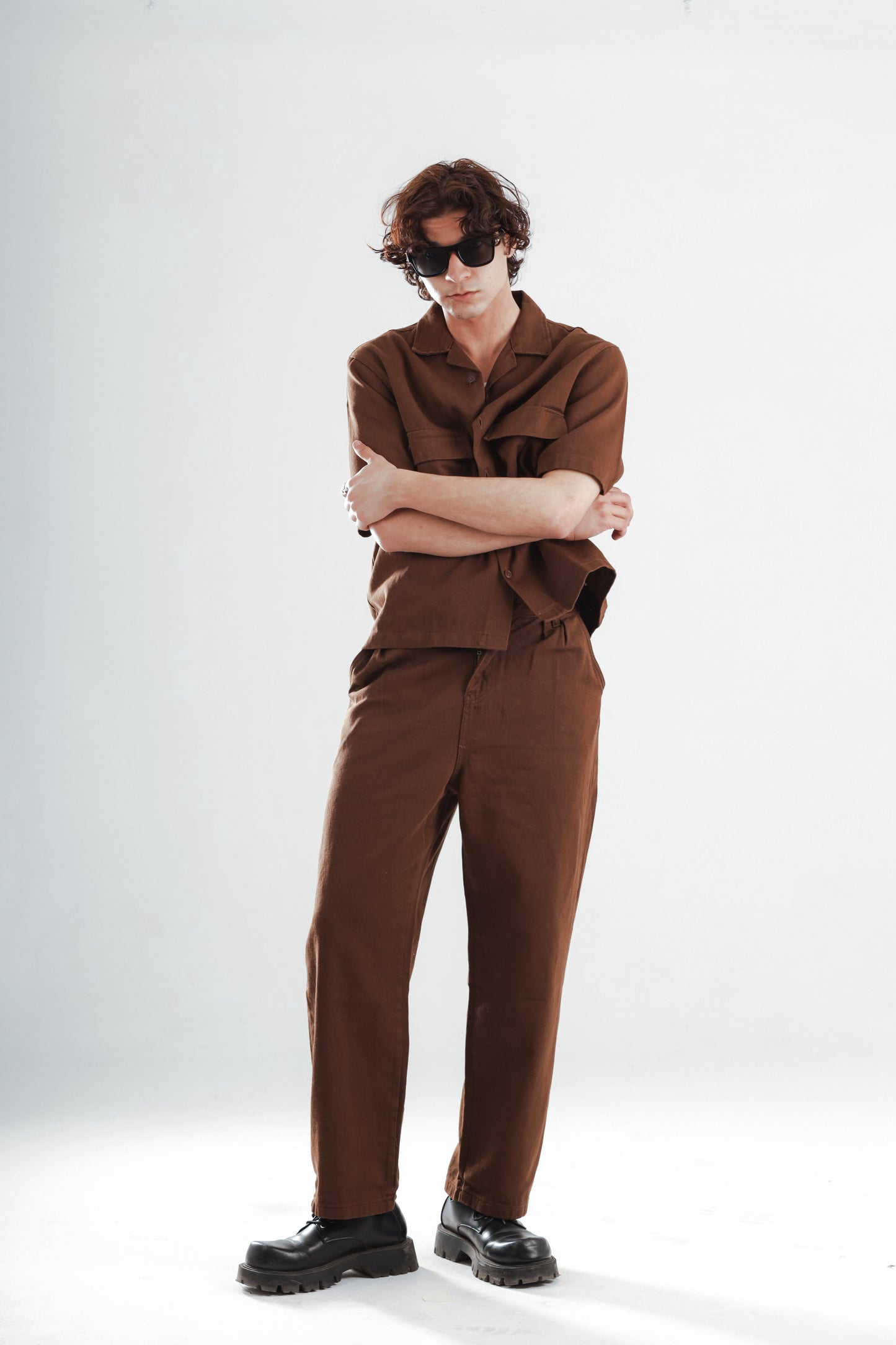 Barrier set boxy fit shirt+baggy jeans
