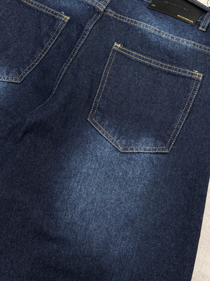 Balloon jeans in dark blue washed