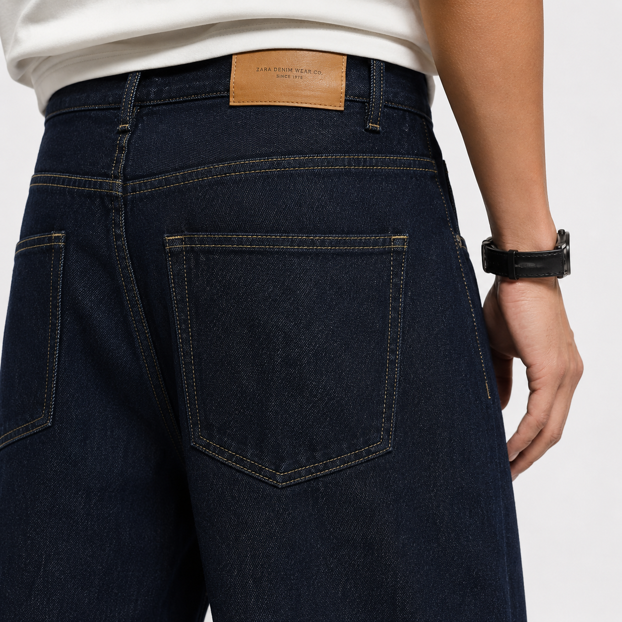 Vintage Straight Fit raw jeans