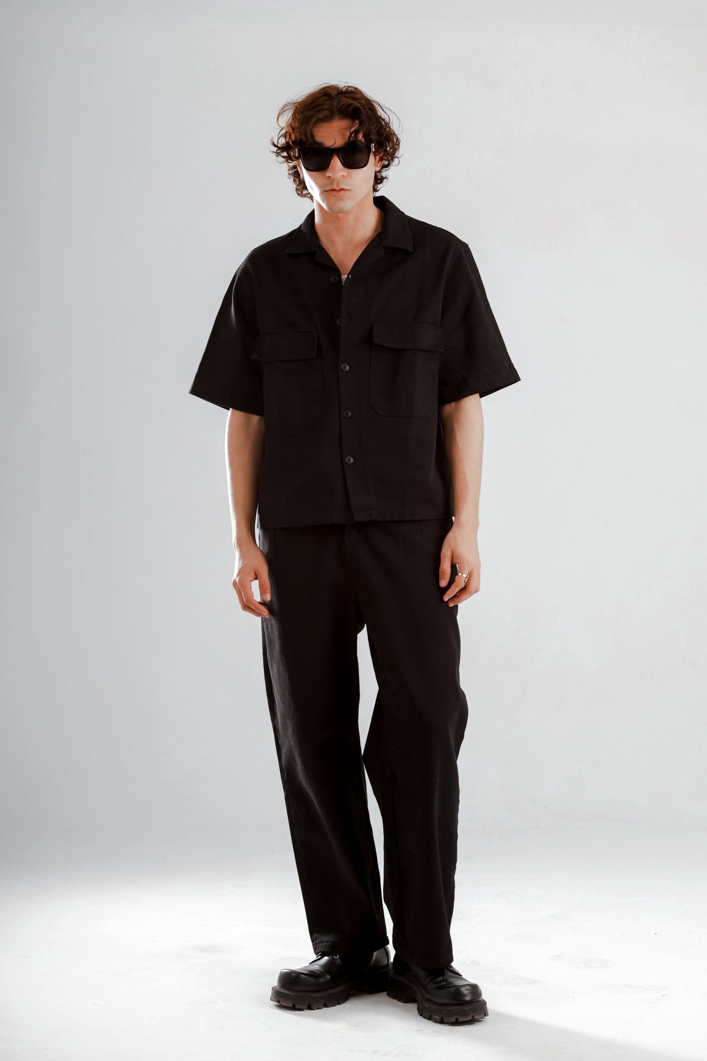 Barrier set boxy fit shirt+baggy jeans