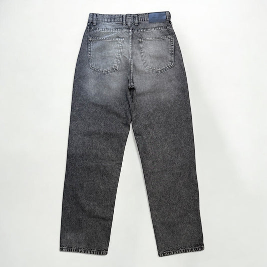 Baggy jeans in dark gray washed