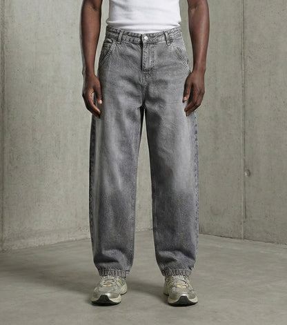 Ballon jeans in gray washed