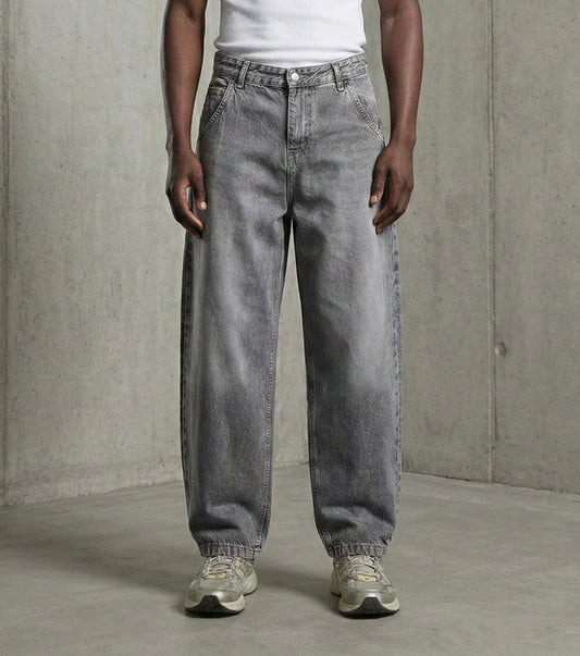 Ballon jeans in gray washed