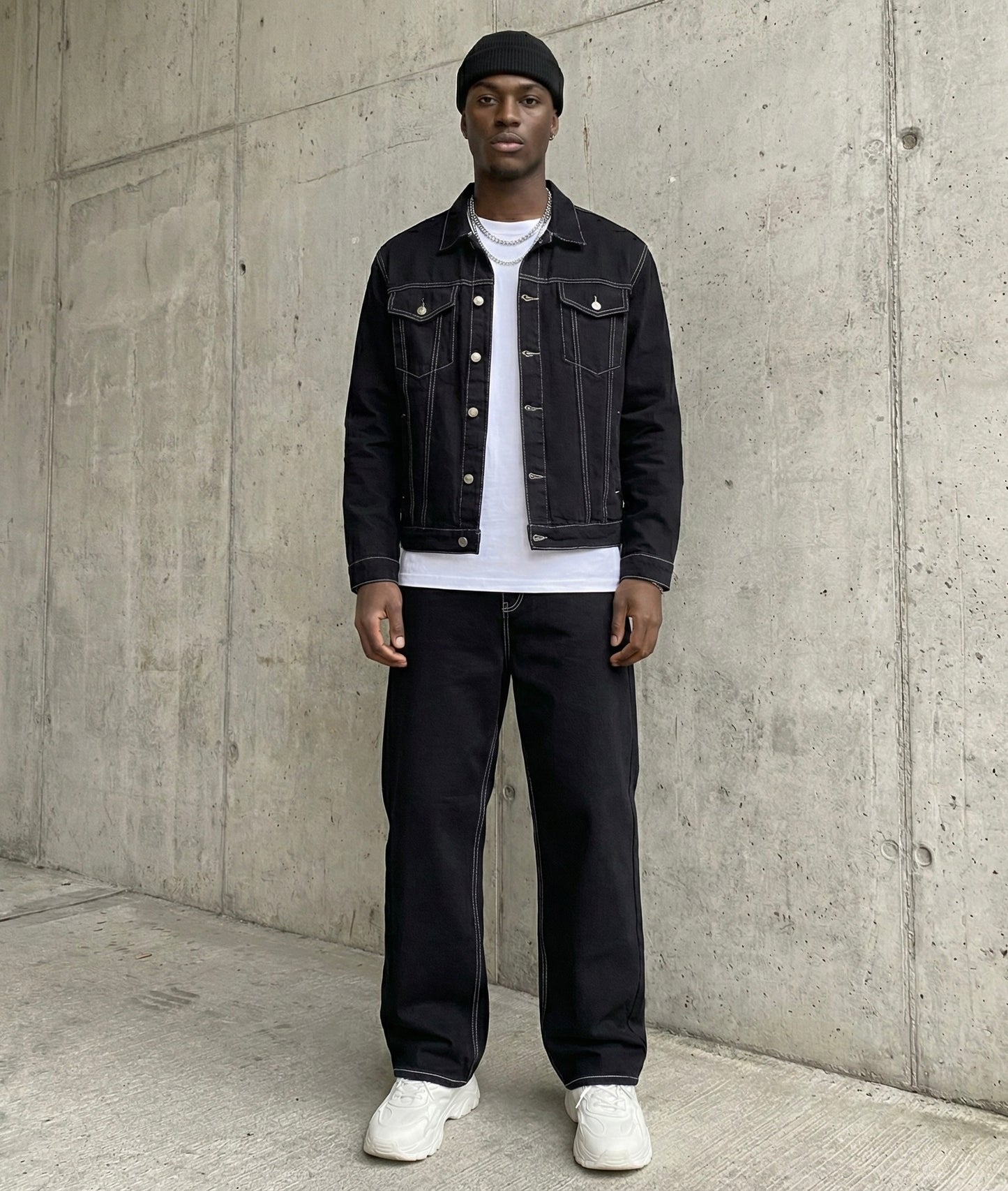 Denim set baagy jeans+boxy jacket