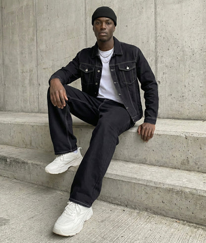 Denim set baagy jeans+boxy jacket