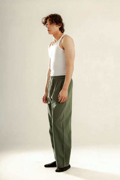Barrier Baggy linen blend trouser