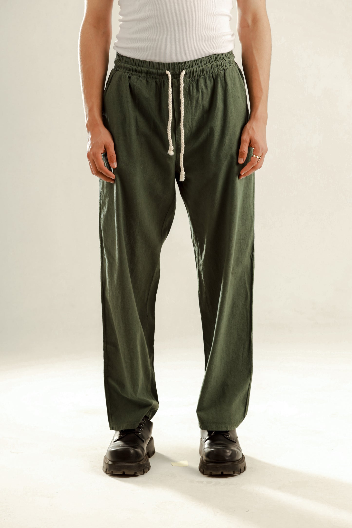 Barrier Baggy linen blend trouser