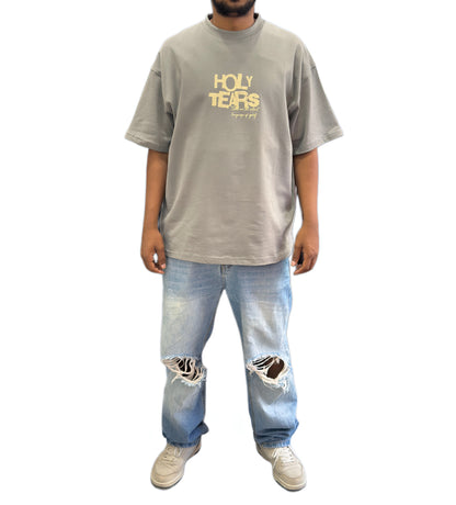 Tshirt with front and back printed holy tears