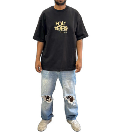 Tshirt with front and back printed holy tears