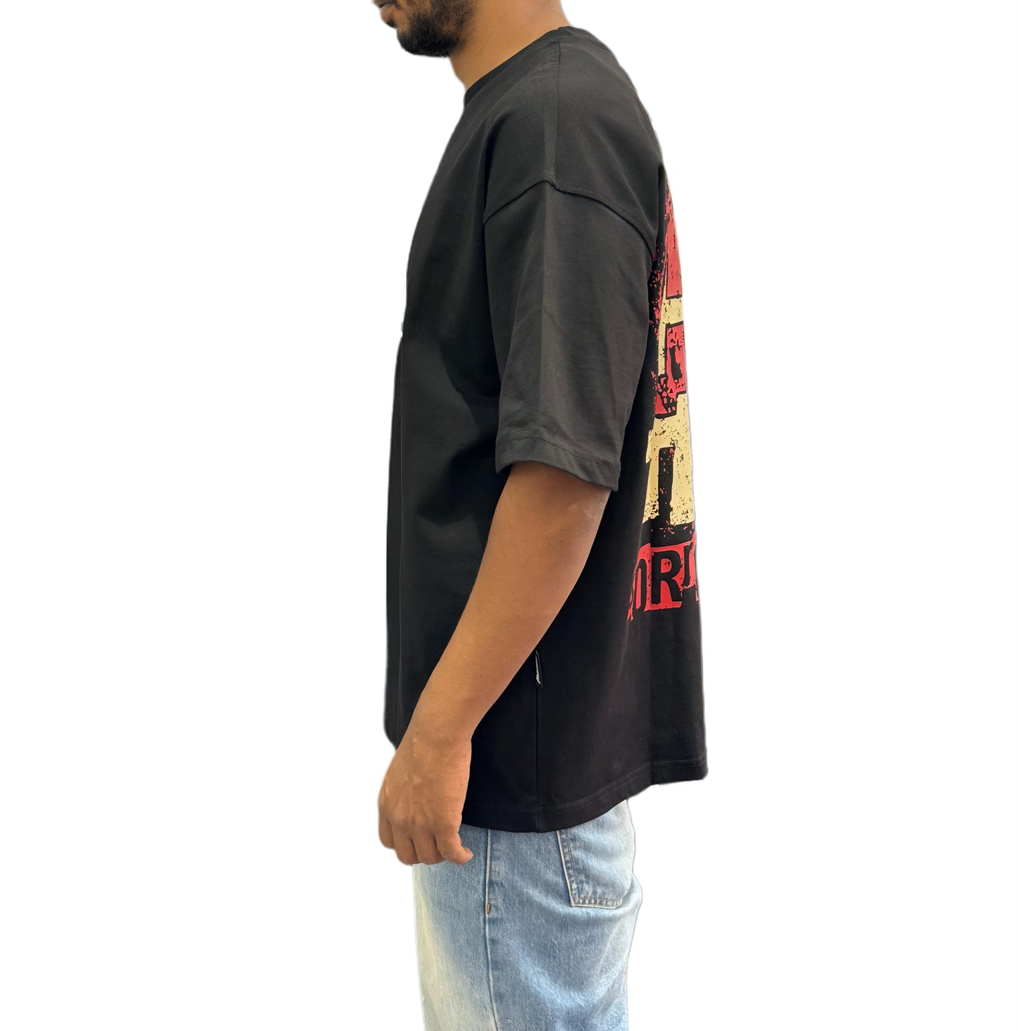 Tshirt with front and back printed holy tears