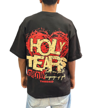 Tshirt with front and back printed holy tears