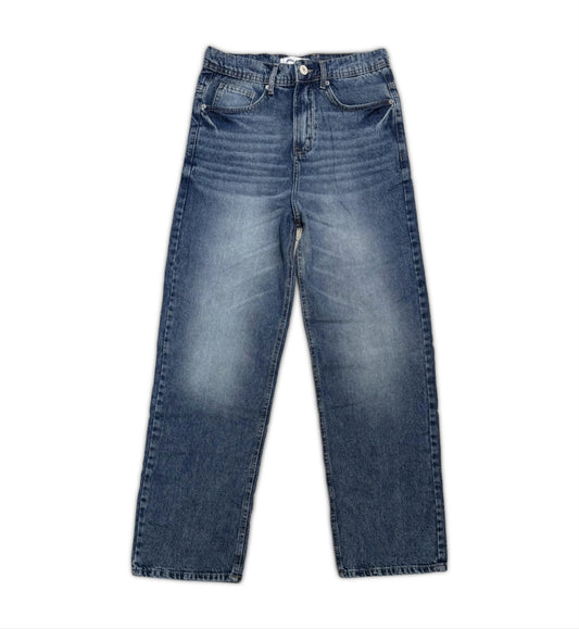 Baggy jeans in dark blue washed with shades
