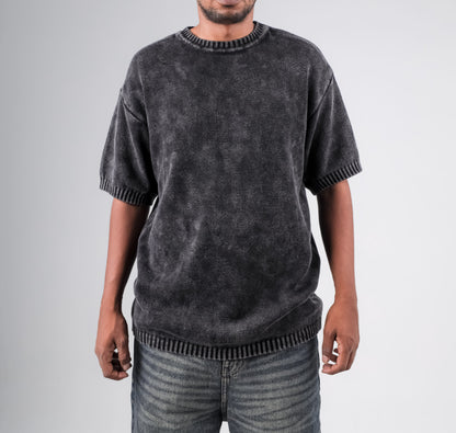 Basic Wahsed knitted tshirt