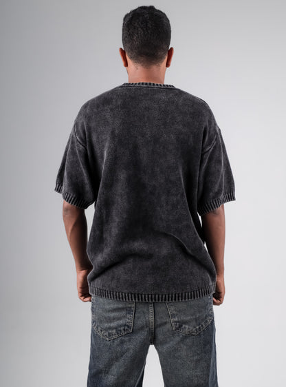 Basic Wahsed knitted tshirt