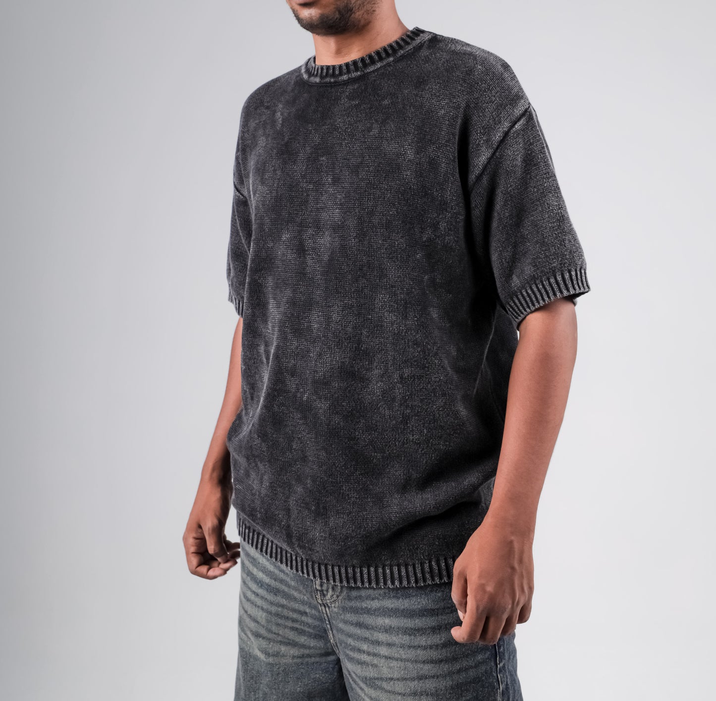 Basic Wahsed knitted tshirt