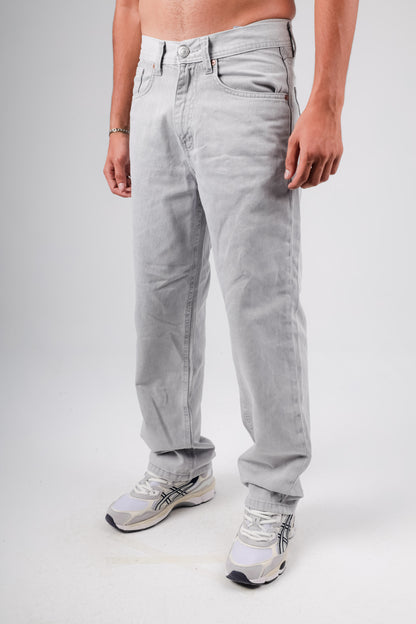 Baggy jeans in gray washed