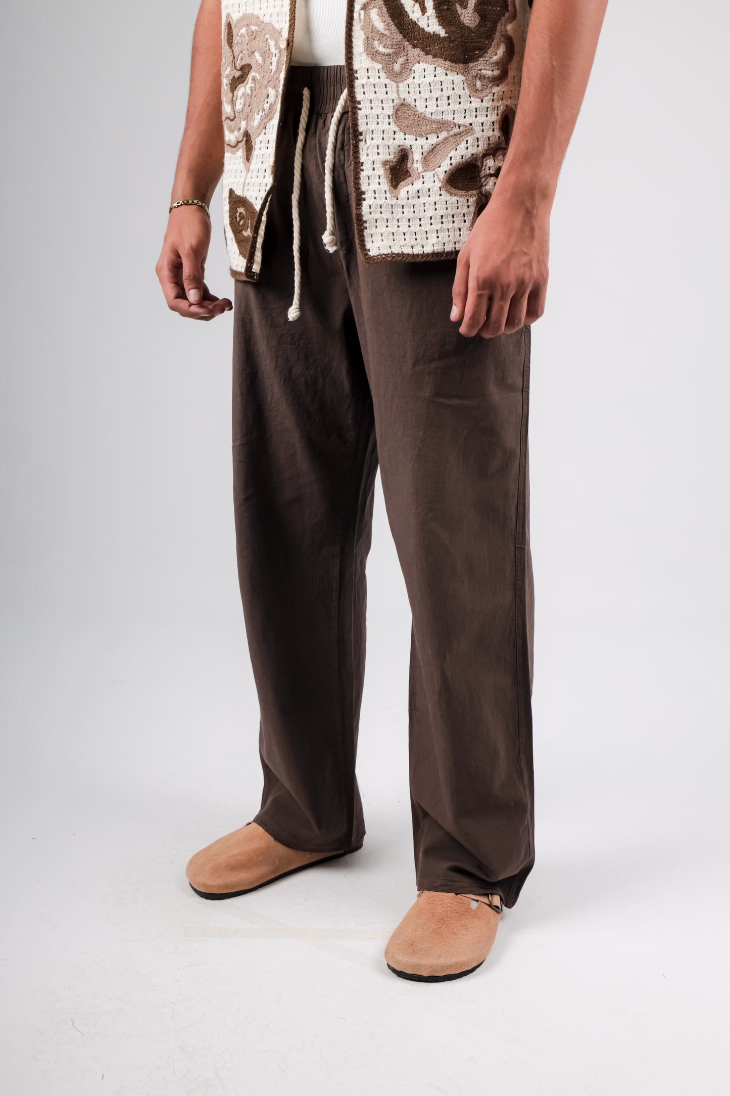 Barrier Baggy linen blend trouser