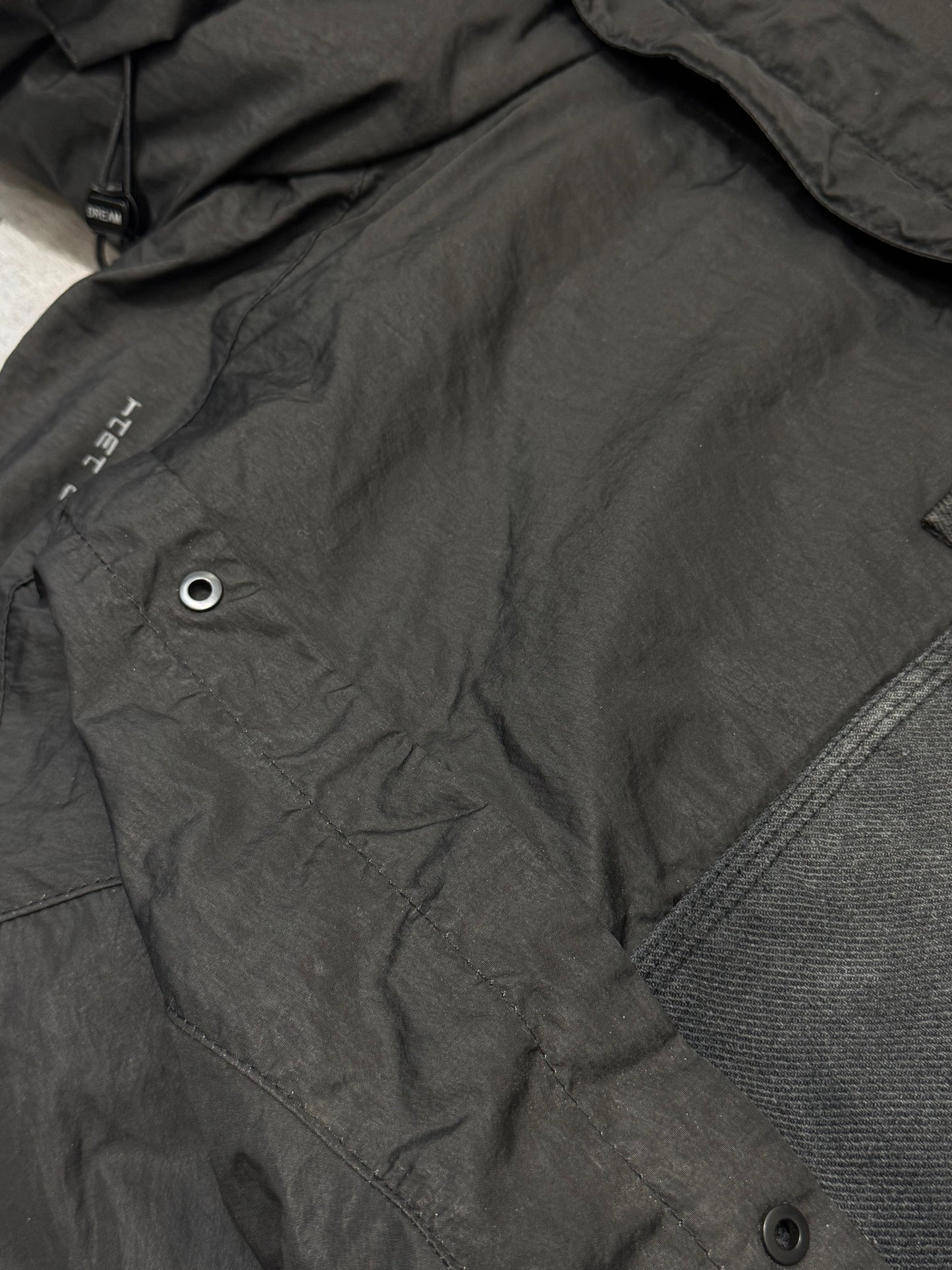 Cropped Black Hybrid Jacket