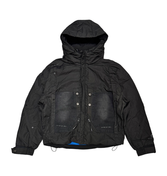 Cropped Black Hybrid Jacket