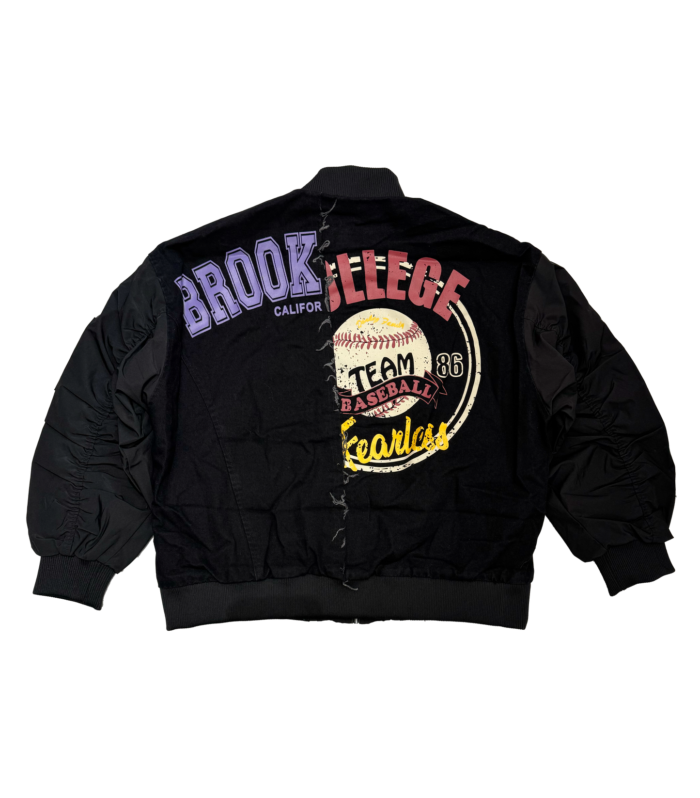 Vintage baseball bomber jacket