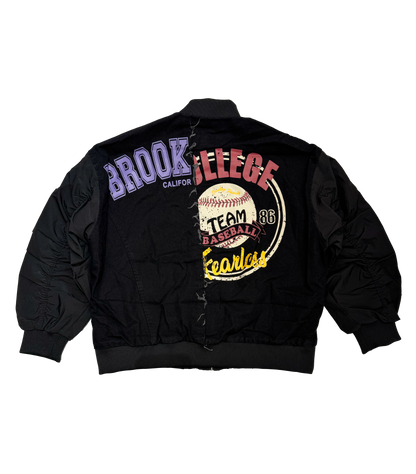 Vintage baseball bomber jacket