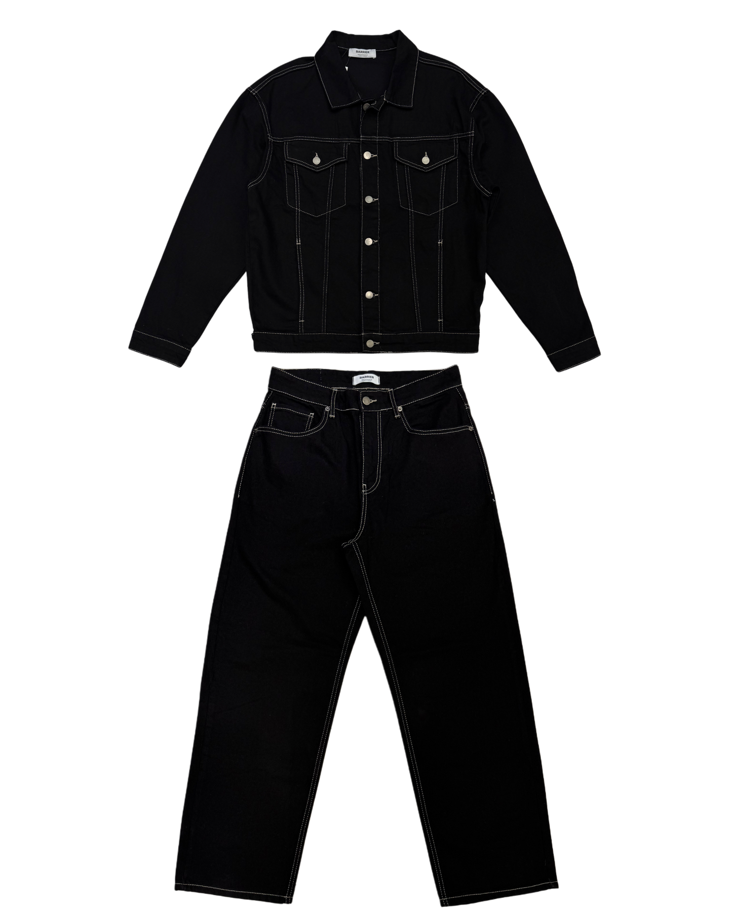 Denim set baagy jeans+boxy jacket