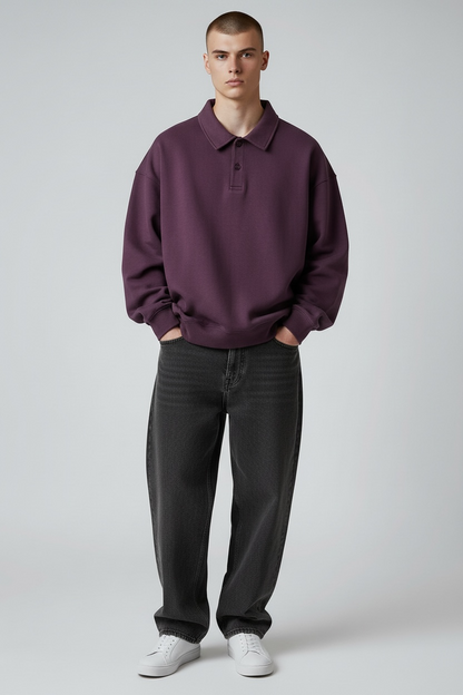 Cropped Polo sweater drahem