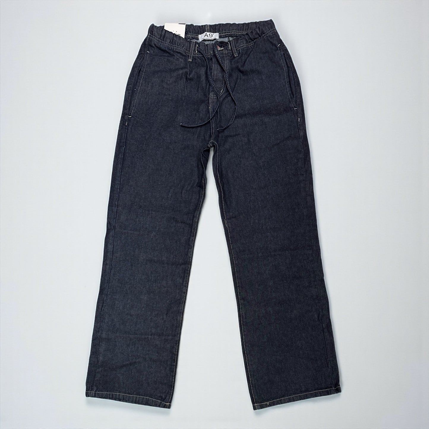 Jogging raw denim pants