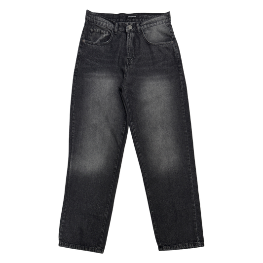 Baggy jeans in dark gray washed