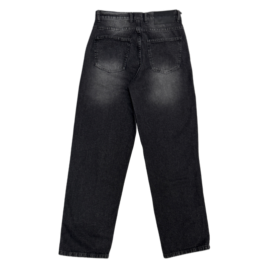 Baggy jeans in dark gray washed