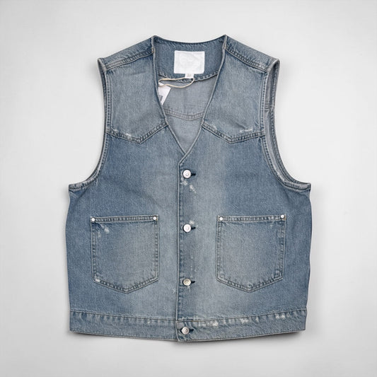 Layered Denim Vest