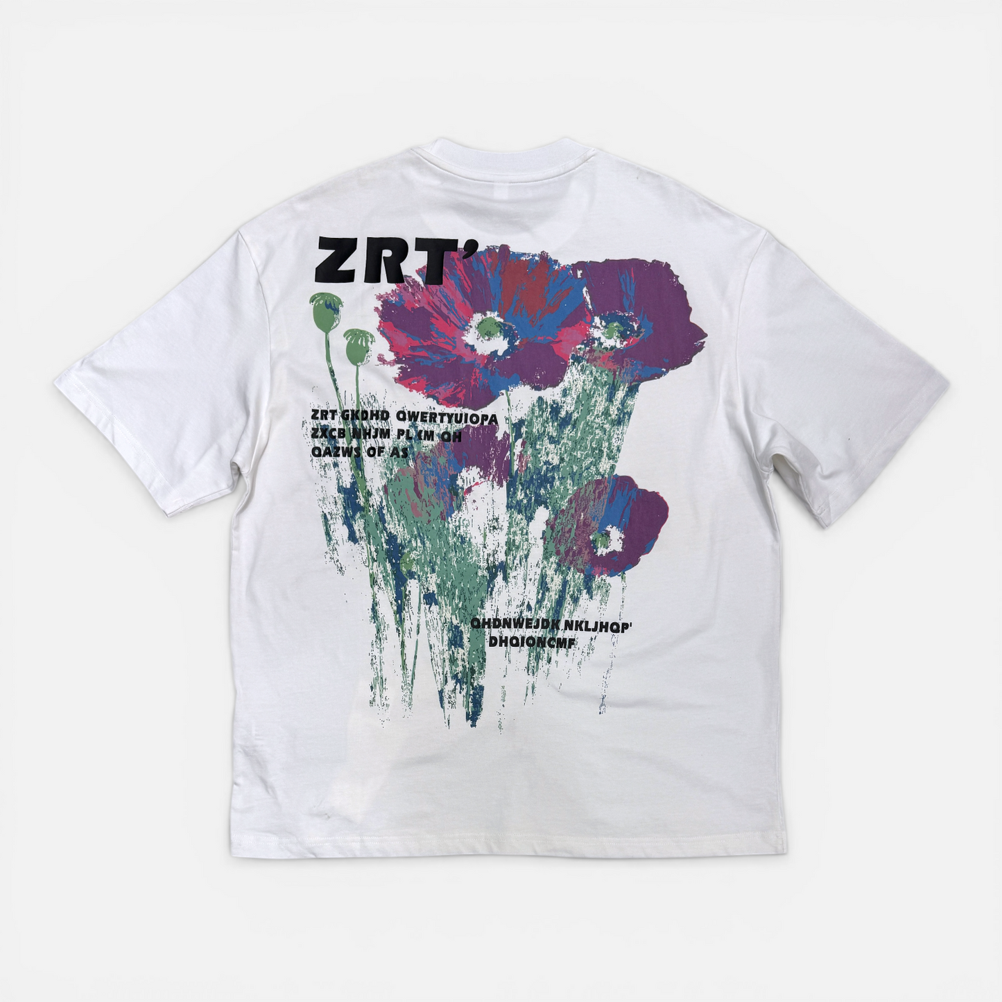 Oversized Floral Graphic tshirt