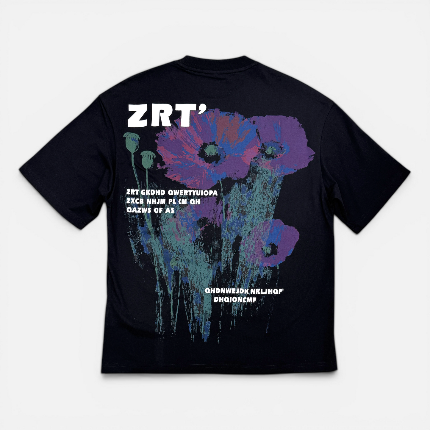 Oversized Floral Graphic tshirt