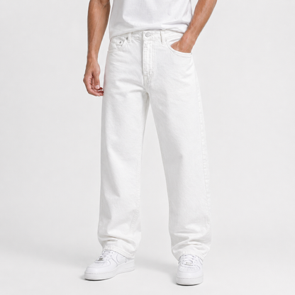 White baggy jeans