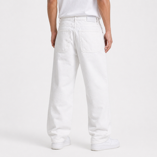 White baggy jeans