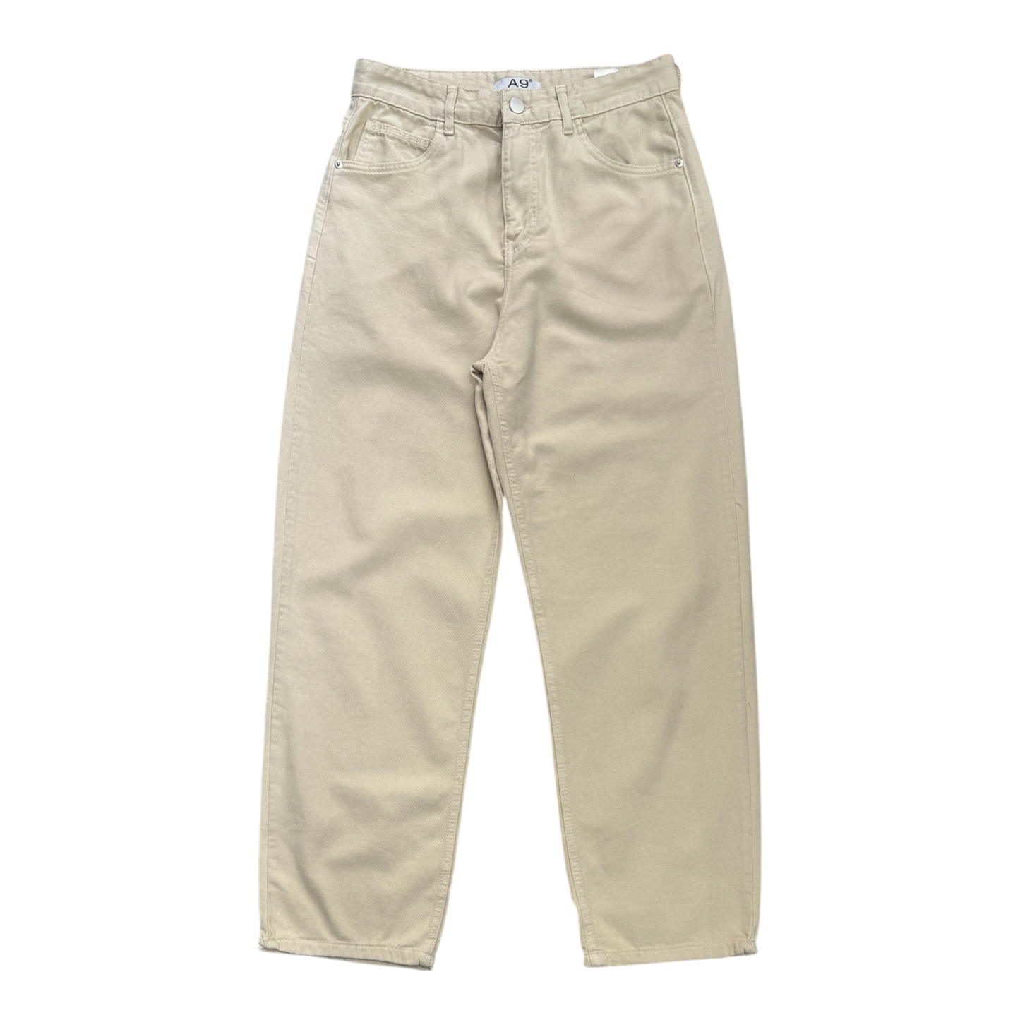 Cream baggy jeans