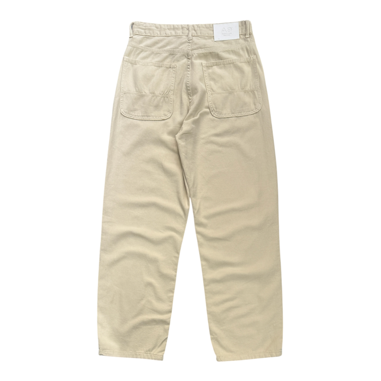 Cream baggy jeans