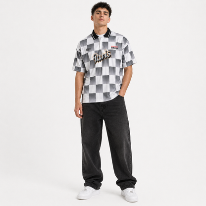 Retro Check Jersey polo