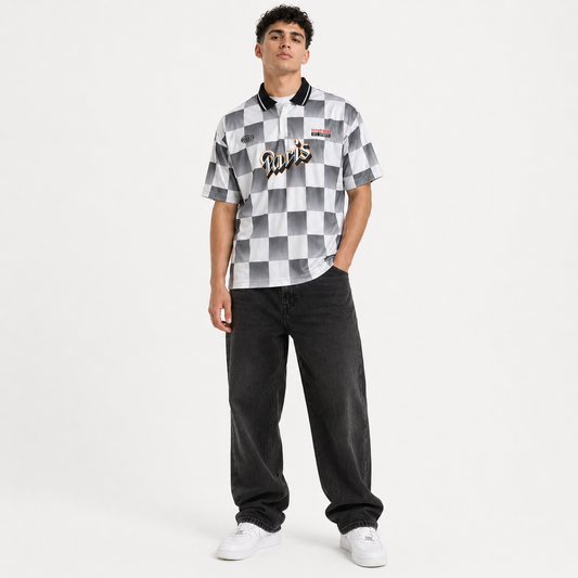 Retro Check Jersey polo