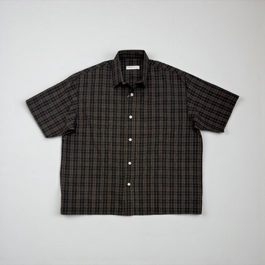 Classic Grid cropped shirt