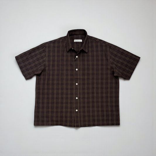 Classic Grid cropped shirt