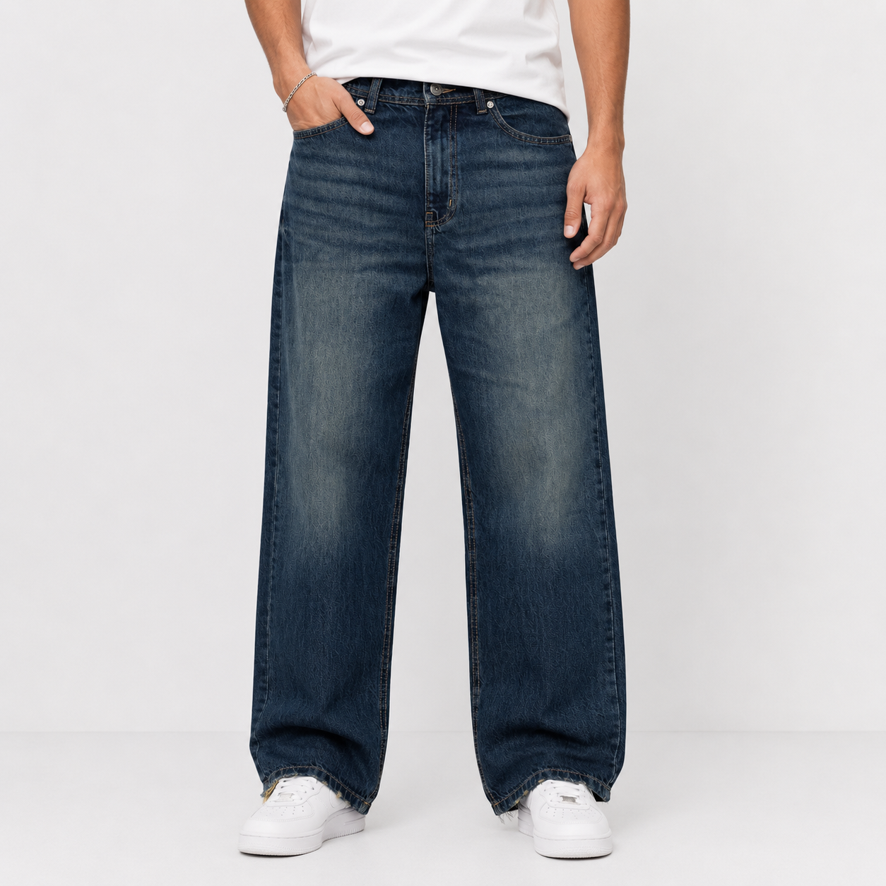 Vintage original Fit in dark blue washed