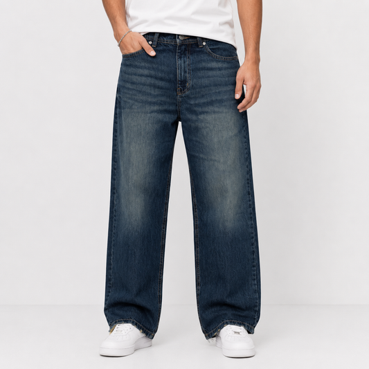 Vintage original Fit in dark blue washed