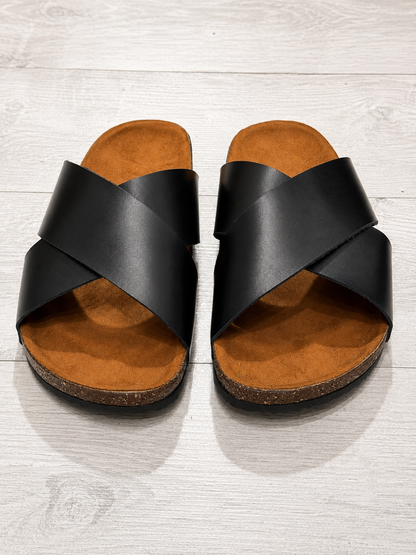 Cross strap slide